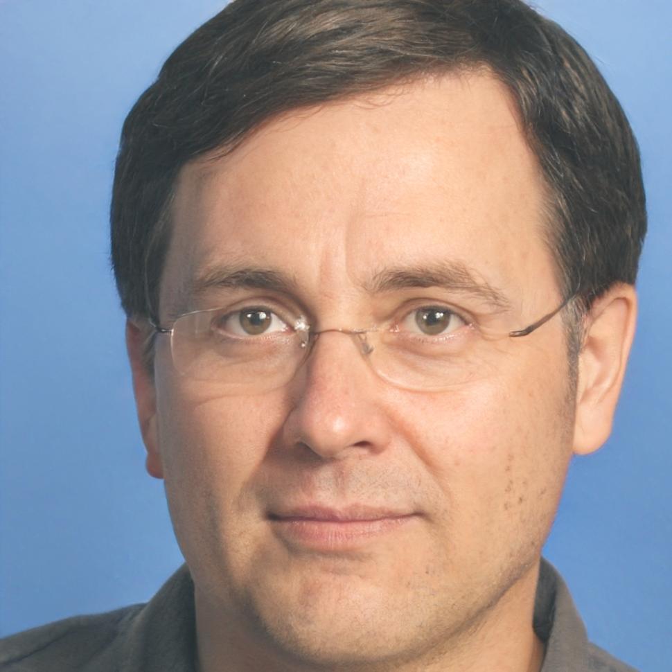 Portrait of Fergus Blackwood, watercolor artist specializing in botanical subjects